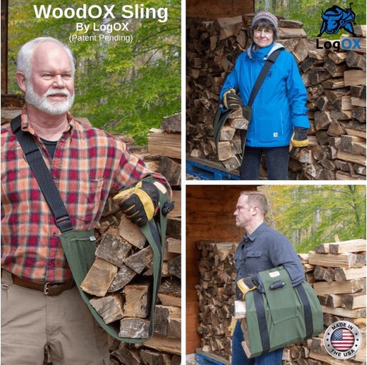 Woodox Sling - Ergonomisk flytting av ved